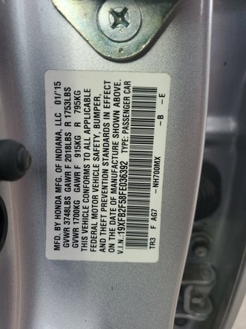 2015 Honda Civic Sedan LX