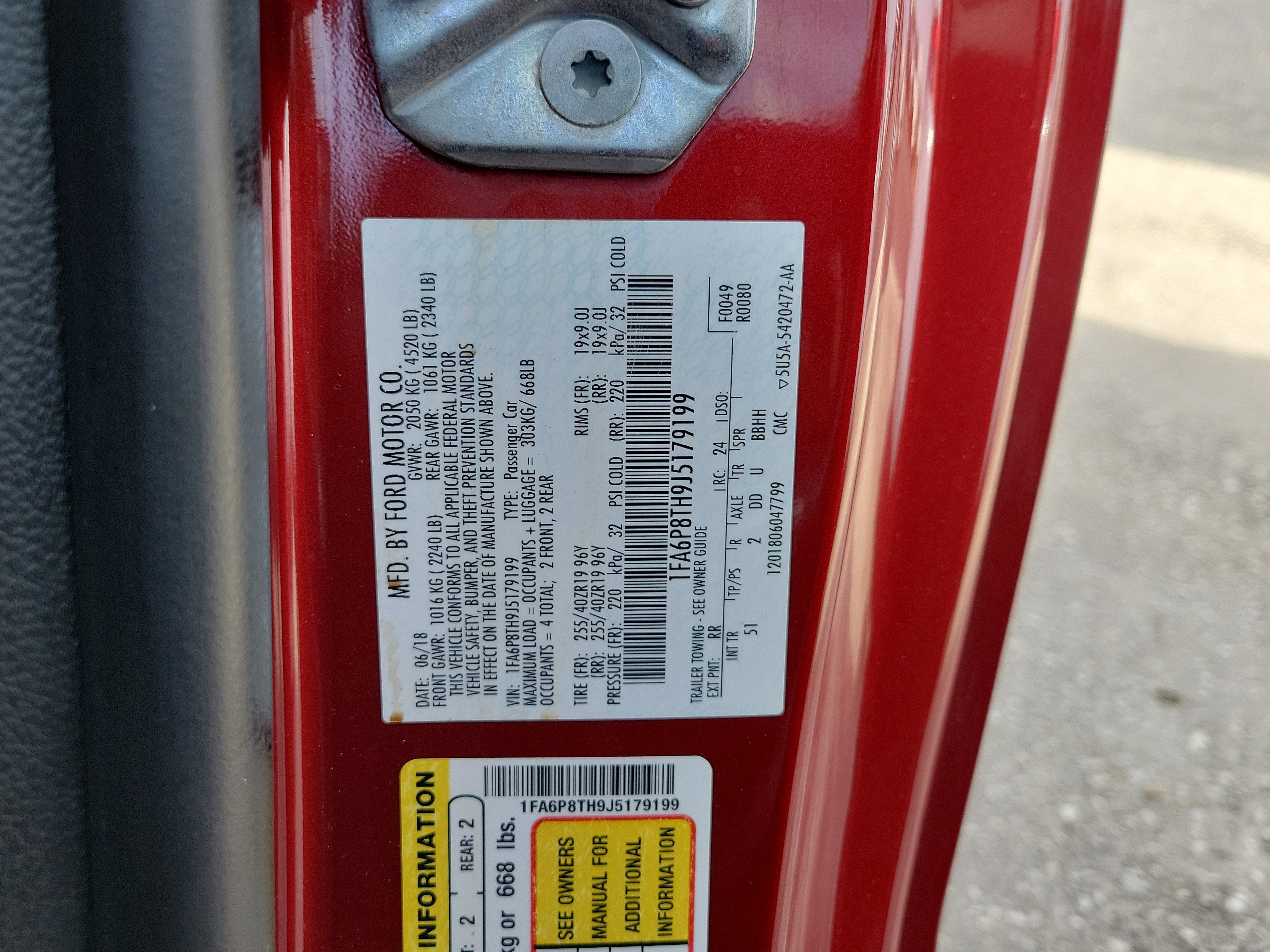 2018 Ford Mustang EcoBoost Premium