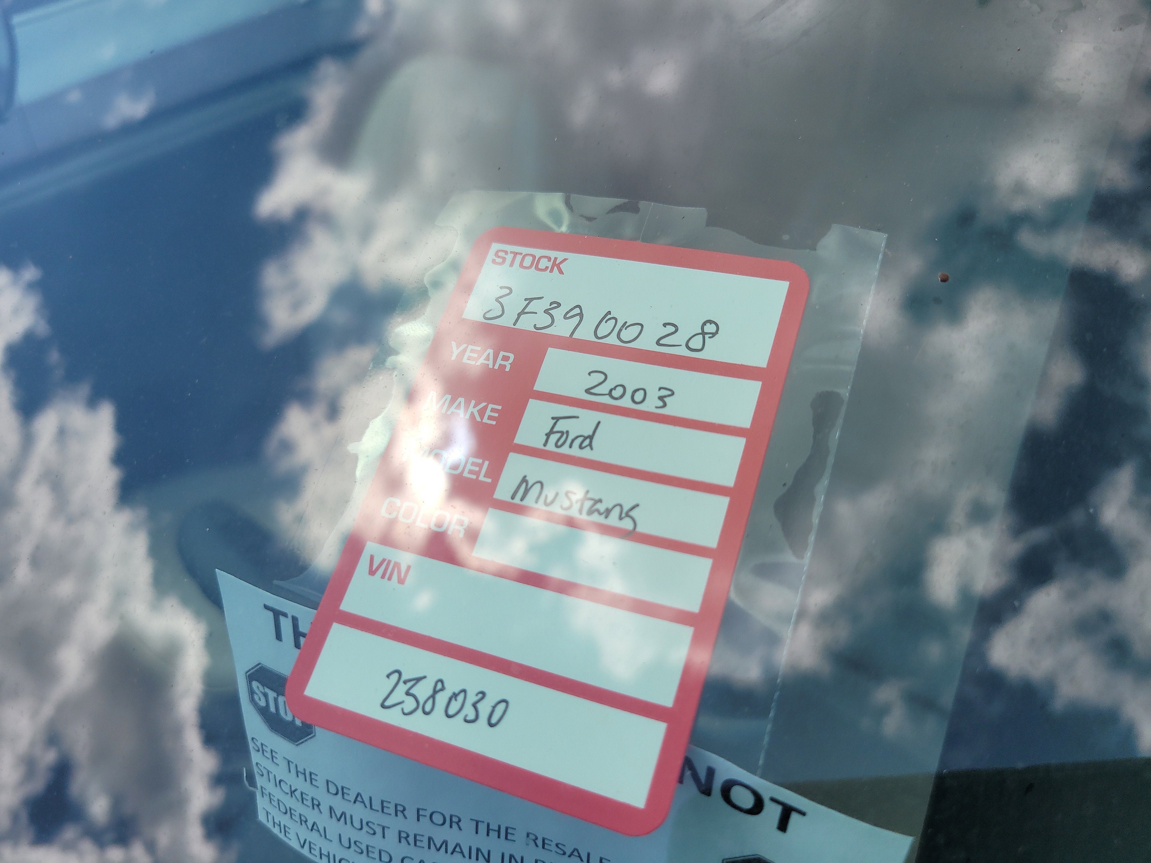 2003 Ford Mustang V6