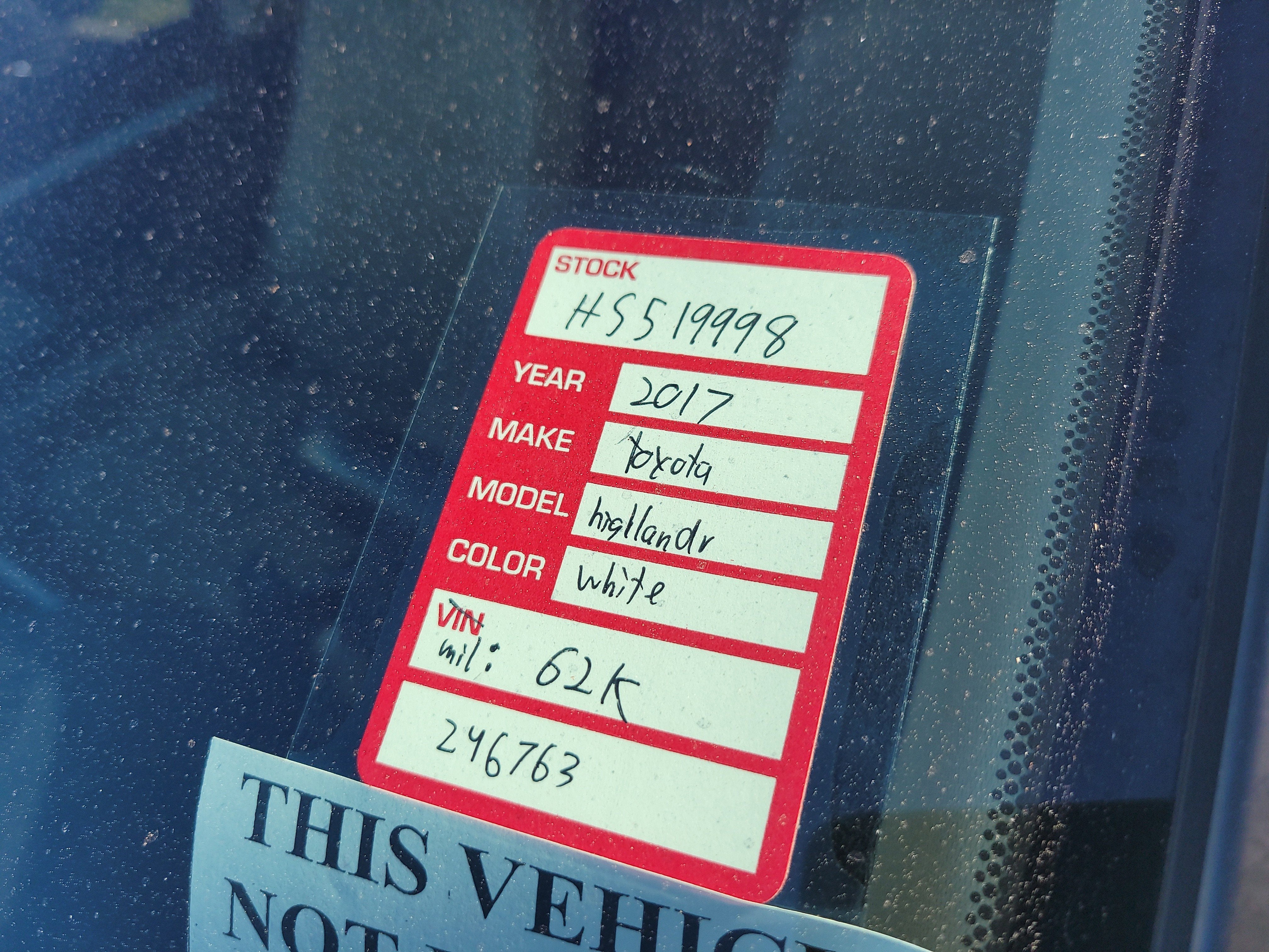 2017 Toyota Highlander Base