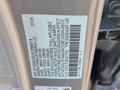 2024 Honda Accord Sedan EX